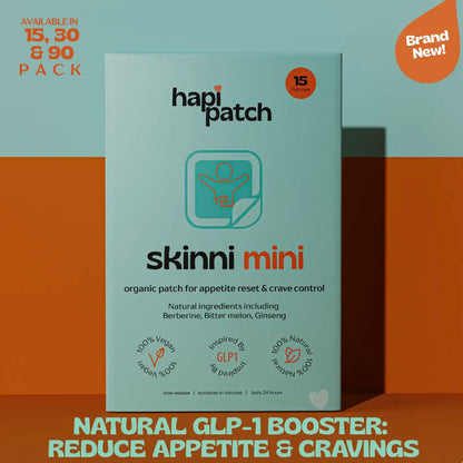 Hapi Patch - Skinni Mini GLP-Booster Patches, 30 Pack