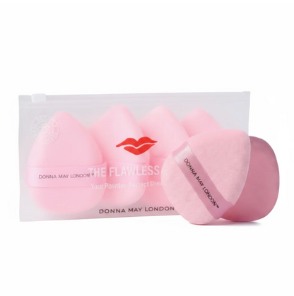 Donna May London 4-Piece Powder Puff Set – Pink