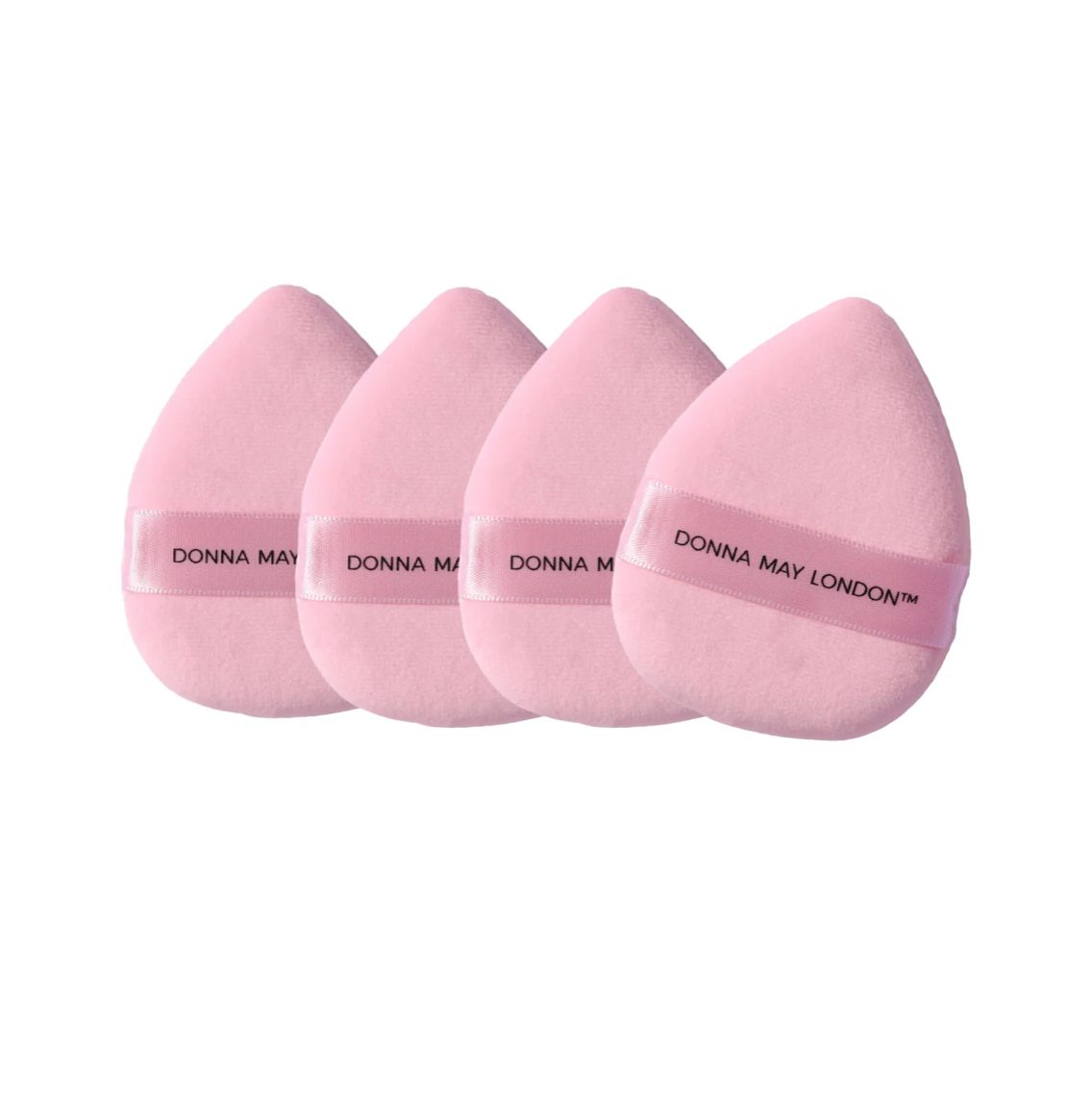 Donna May London 4-Piece Powder Puff Set – Pink