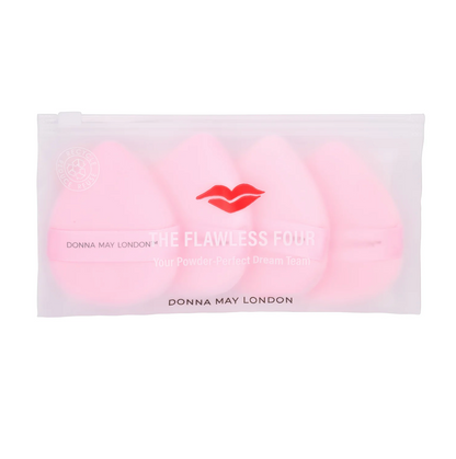 Donna May London 4-Piece Powder Puff Set – Pink