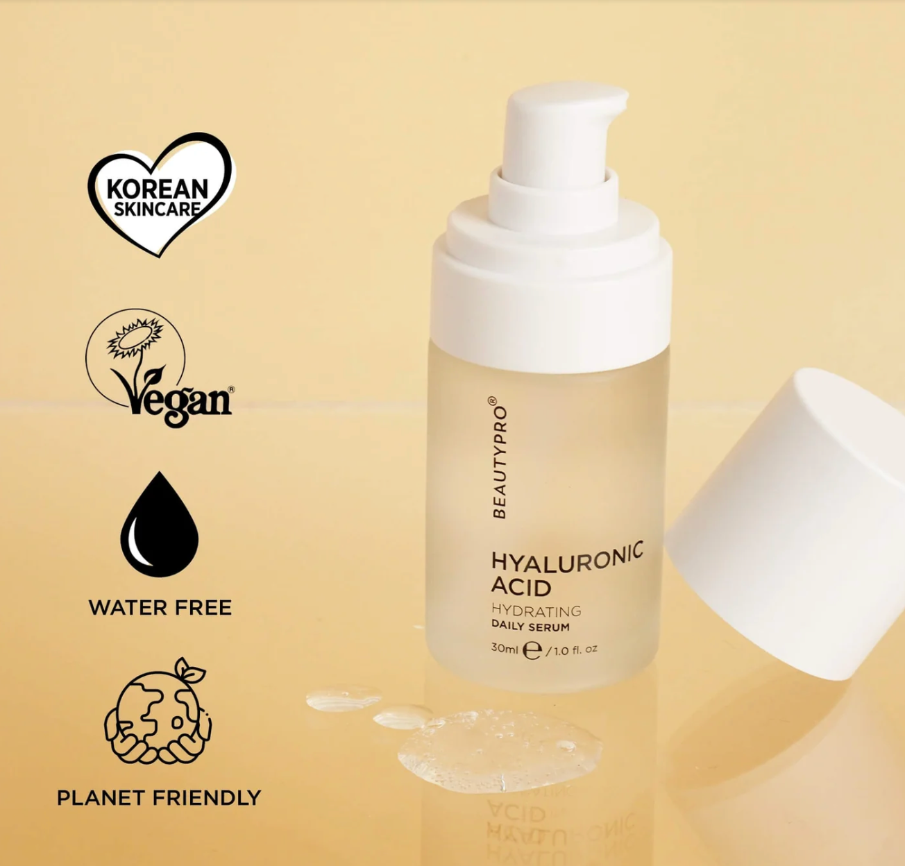 BeautyPro HYDRATING Hyaluronic Acid 2% Daily Serum 30ml