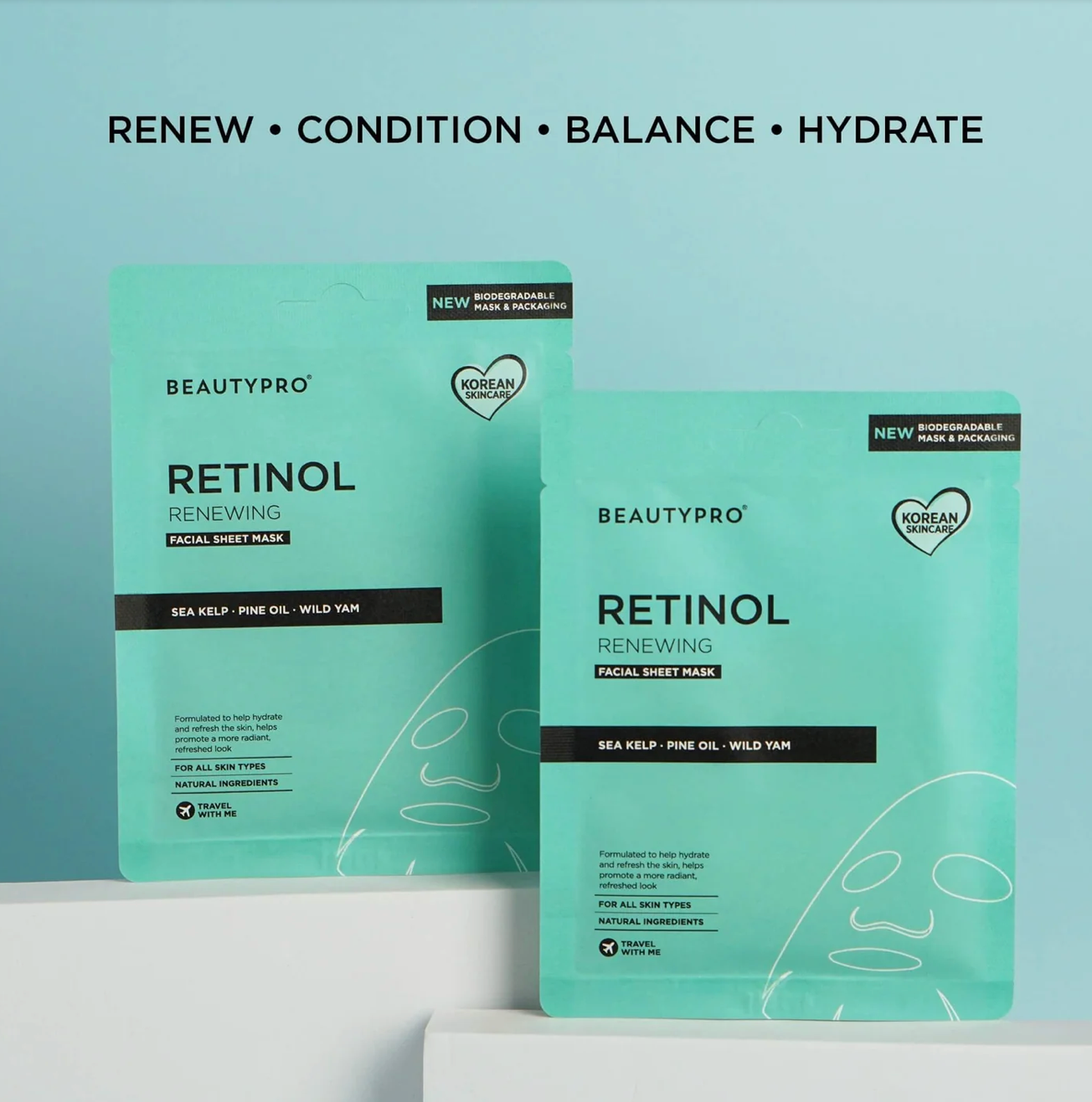 Beauty Pro Retinol Facial Sheet Mask