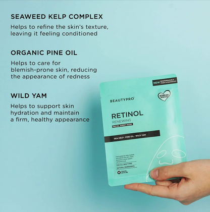 Beauty Pro Retinol Facial Sheet Mask
