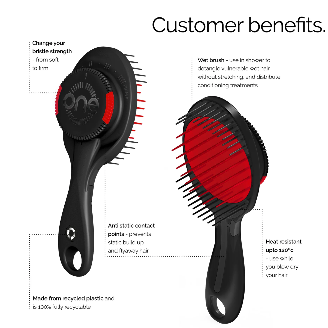 ONE Pro Hairbrush - Metallic Edition