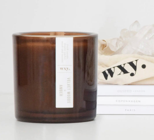 wxy. Big Amber Bamboo + Bergamot Oil Candle 12.5oz
