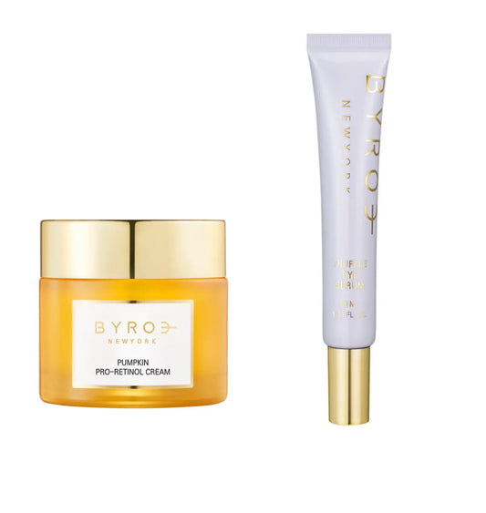 BYROE New York Golden Hour Repair -  Pumpkin Pro-Retinol Cream & Truffle Eye Serum