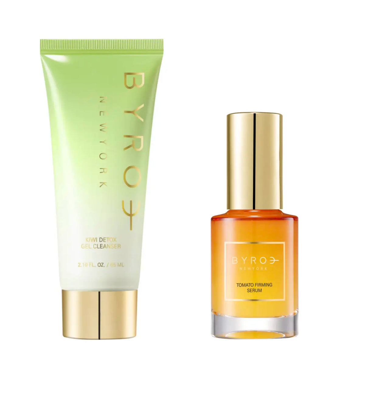 Superfood Glow Duo Kiwi Detox Gel Cleanser Tomato Firming Serum