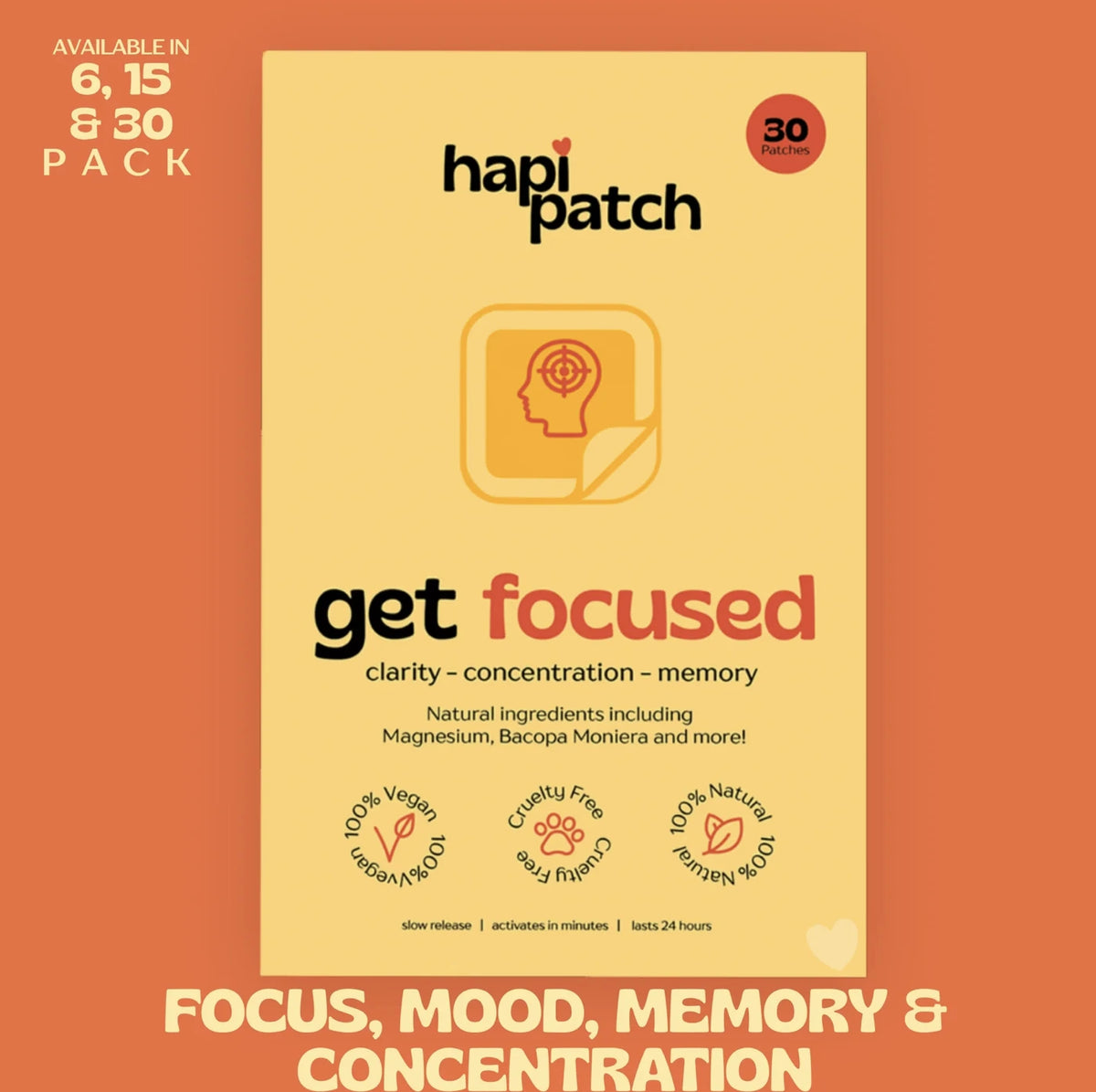 Get Focused Patches 30 Pack
