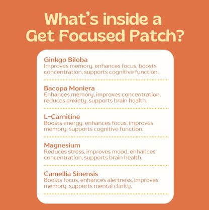 Hapi Patch - Get Focused Patches, 30 Pack