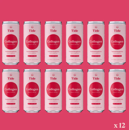 Tide Raspberry Collagen Water (330ml) - 12pk