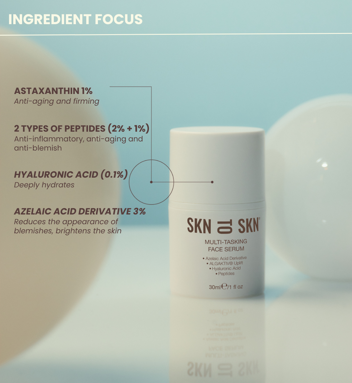 SKN TO SKN - MULTI-TASKING FACE SERUM 30ml