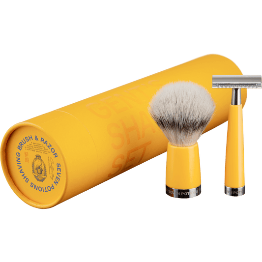 Seven Potions Shaving Set - Safety Razor and Shaving Brush