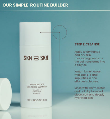 SKN TO SKN - BALANCING ACT GEL-TO-OIL CLEANSER 100ml