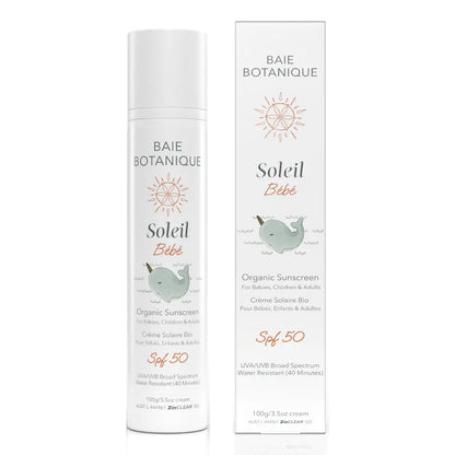 Baie Botanique - Organic Mineral Sunscreen Baby & Children SPF 50