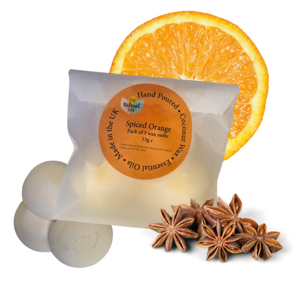 The Natural Spa - Spiced Orange Coconut Wax melts - Pack of 3