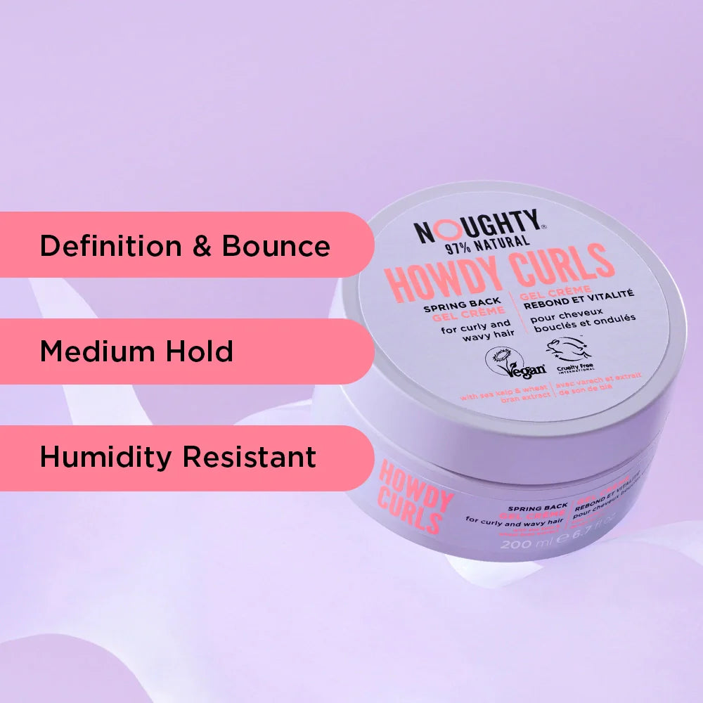 Noughty Haircare Howdy Curls Spring Back Gel Crème - 200ml