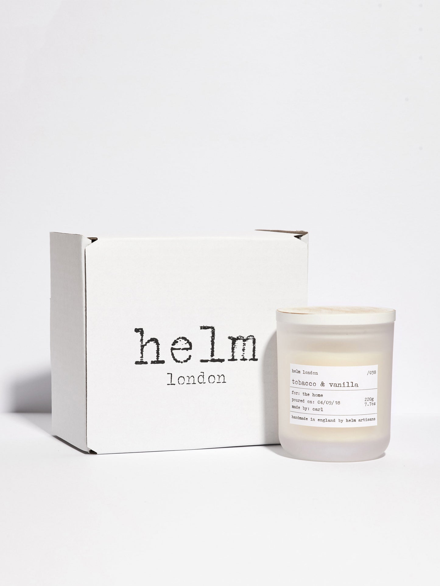 Helm London Tobacco & Vanilla Luxury Candle