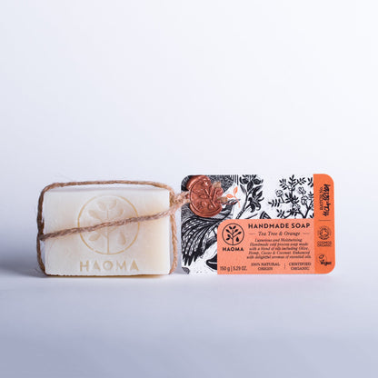 Haoma Handmade Tea Tree & Orange Soap 100g