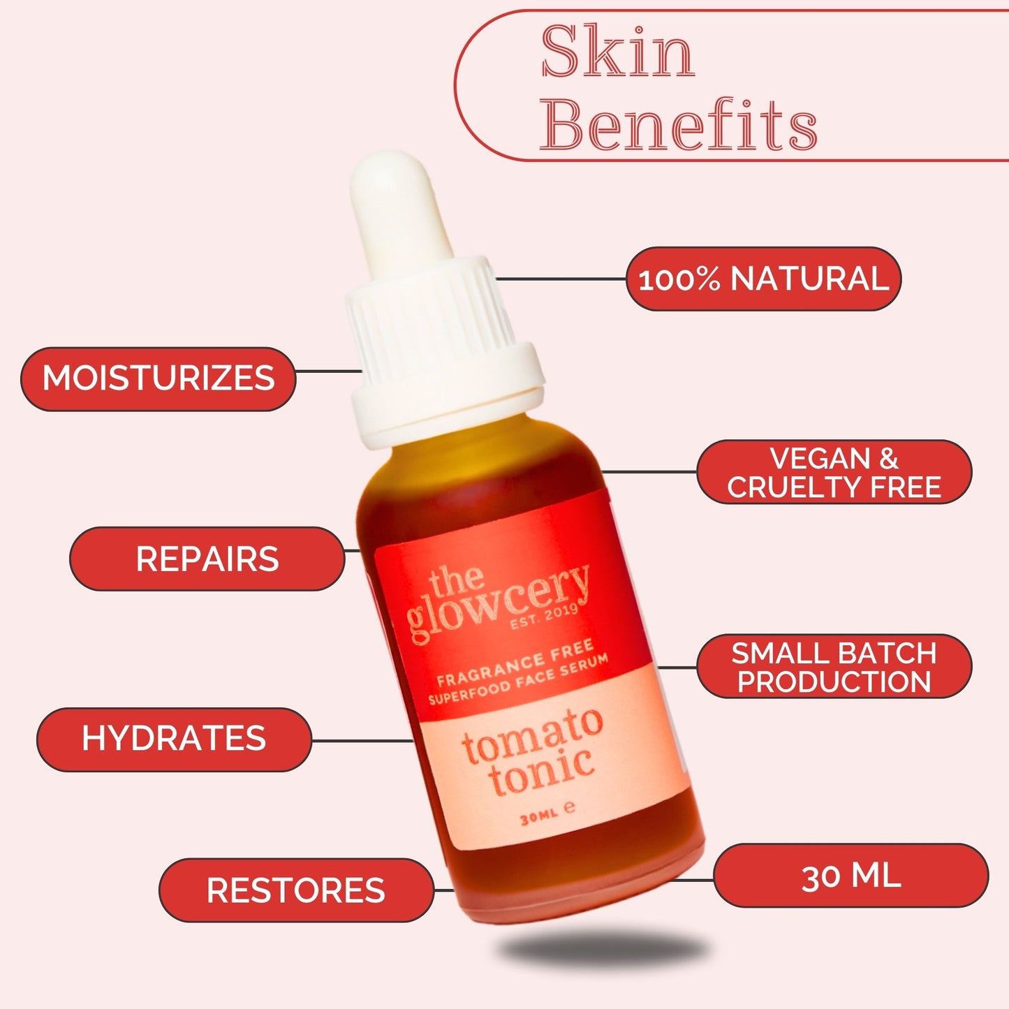 The Glowcery - Tomato Tonic Facial Oil