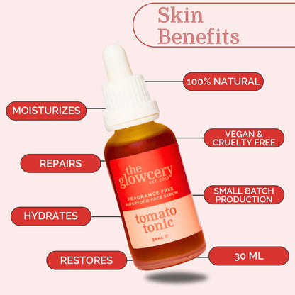 The Glowcery - Tomato Tonic Facial Oil