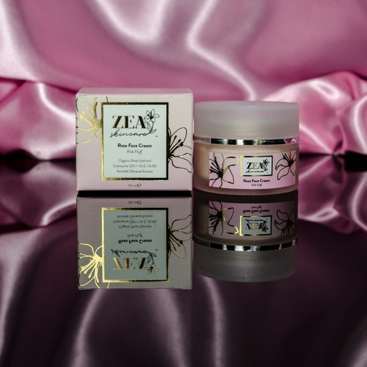 Zea Skincare Rose Face Cream Pink Fluff