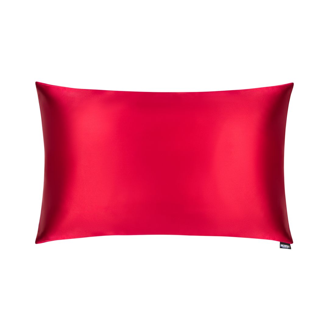 Dream Silk Red Wine Silk Pillowcase - Standard