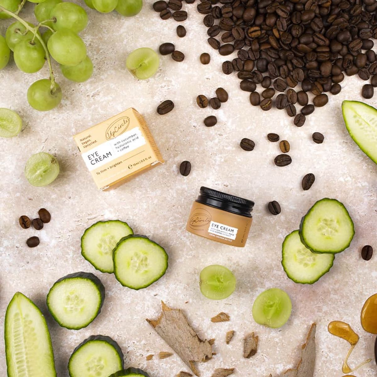 UpCircle Eye Cream with Hyaluronic Acid & Coffee 15ml