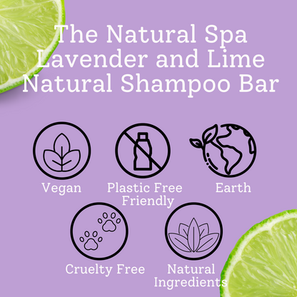 The Natural Spa - Lavender and Lime Classic Shampoo Bar