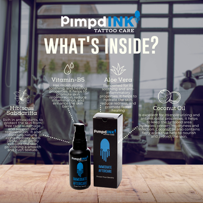 Pimpdink Tattoo Care - TATTOO IMMEDIATE AFTERCARE | 50ml Pump