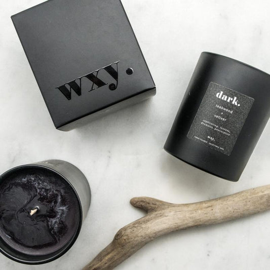 Wxy Dark. Teakwood & Vetiver Candle 7oz - But at Counter Culture Store