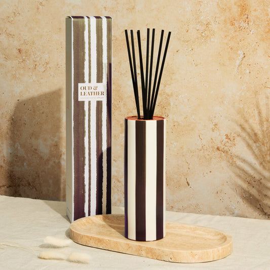 Zesty Lemons Marrakesh: Chocolate  Striped Diffuser
