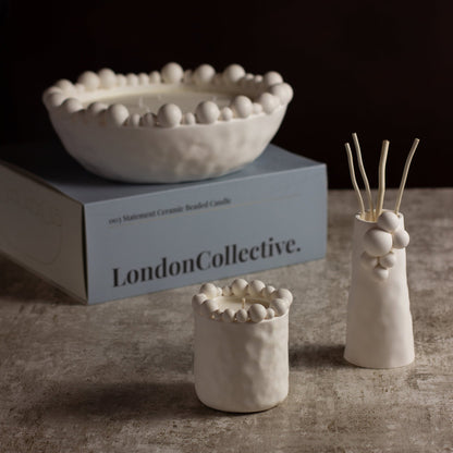 Zesty Lemons London Collective Statement Beaded Candle - Amber Noir