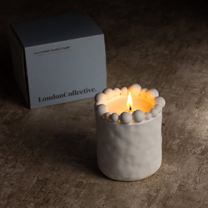 Zesty Lemons London Collective Beaded Candle - Amber Noir