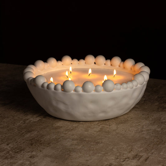 Zesty Lemons London Collective Statement Beaded Candle - Amber Noir