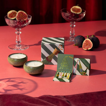Zesty Lemons Sparkle Season: Celebrate Tea Lights (Box of 2) - Pink Fizz & Polemo