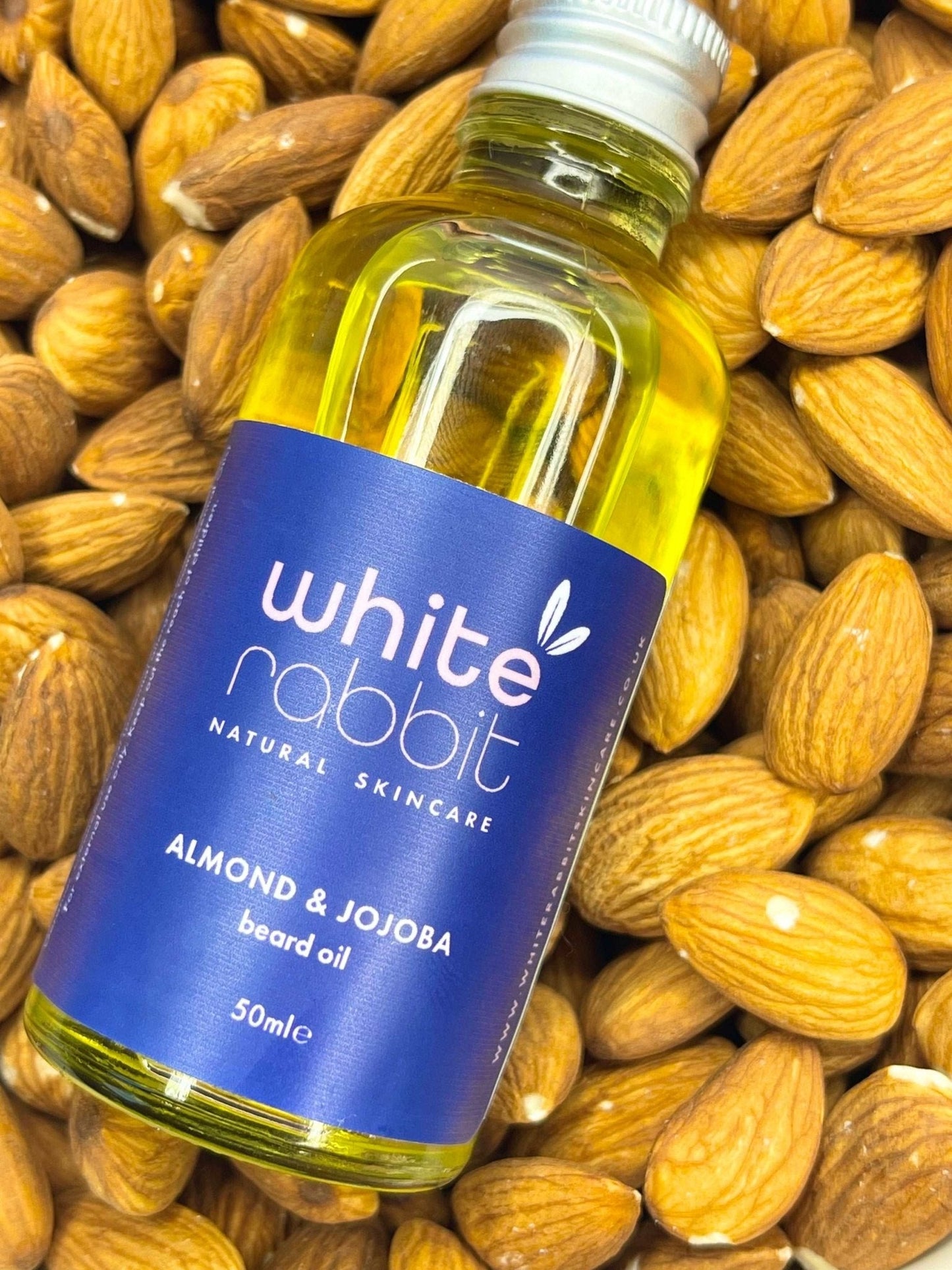 White Rabbit Skincare - Almond & Jojoba Skin and Beard Boosting Oil - 50ml