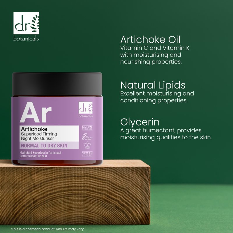 Dr Botanicals - Artichoke Superfood Firming Night Moisturiser 60ml