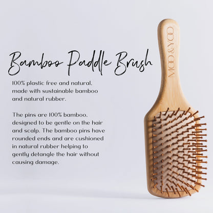 Moo&You Bamboo Paddle Brush