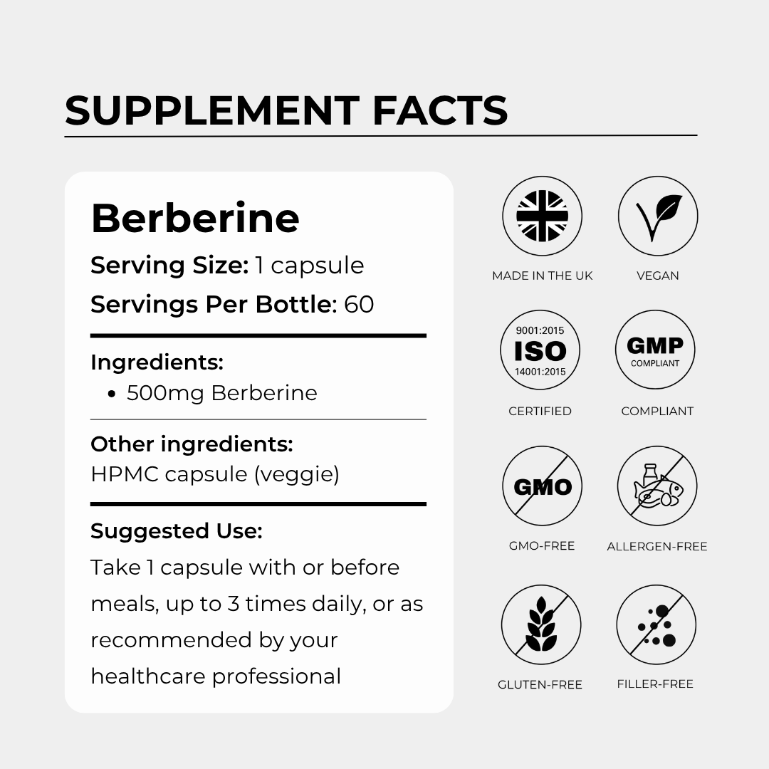 Charava UK - Berberine 500mg