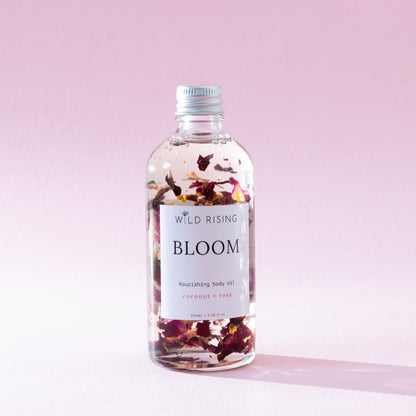 Wild Rising Skincare - Bloom - Coconut and Rose Body Oil