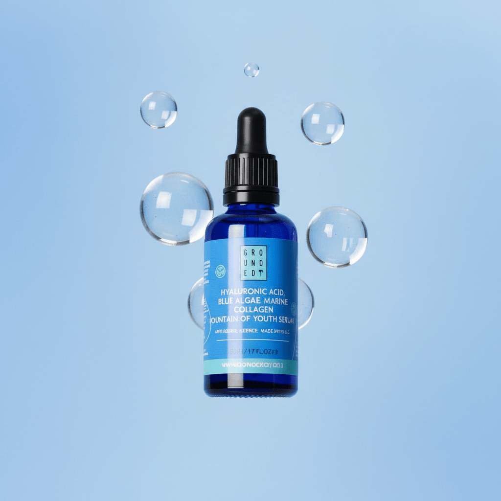 Grounded Body - Blue Algae & Collagen Fountain of Youth HA Facial Serum