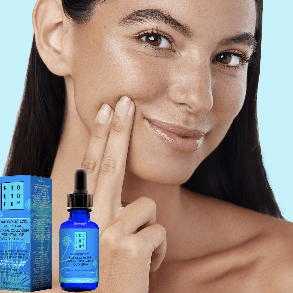 Grounded Body - Blue Algae & Collagen Fountain of Youth HA Facial Serum