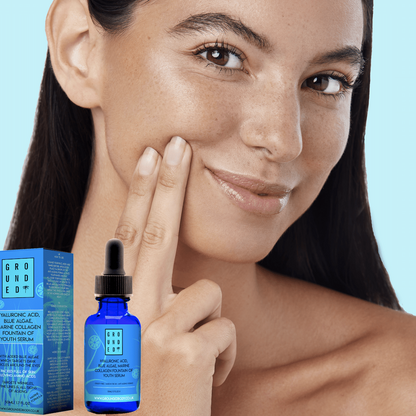 Grounded Body - Blue Algae & Collagen Fountain of Youth HA Facial Serum