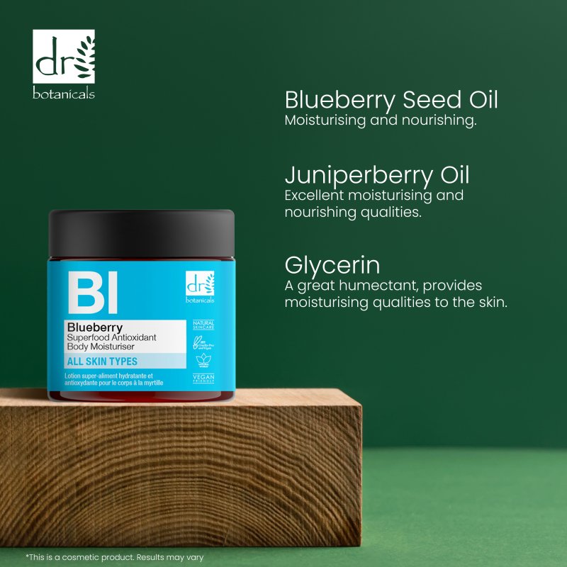Dr Botanicals - Blueberry Superfood Antioxidant Body Moisturiser 60ml