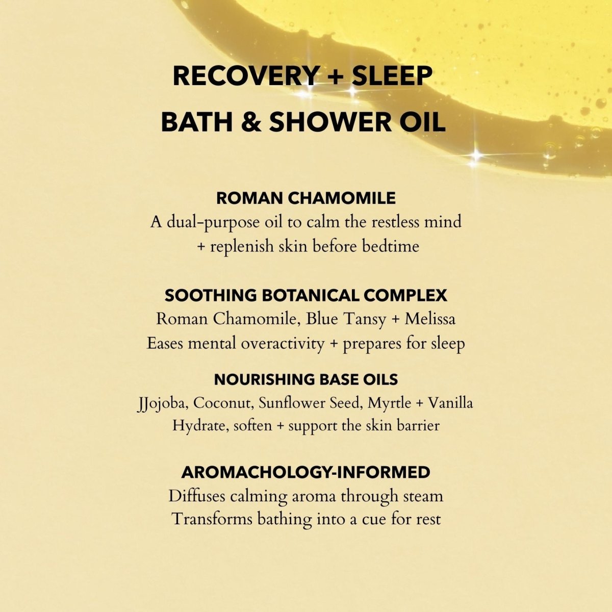 Anatomē - Calming Bath & Shower Oil with Roman Chamomile – Sleep & Stress Relief