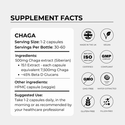 Charava UK - Chaga 500mg