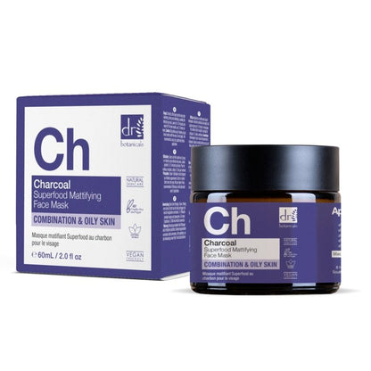 Dr Botanicals - Charcoal Superfood Mattifying Face Mask 60ml