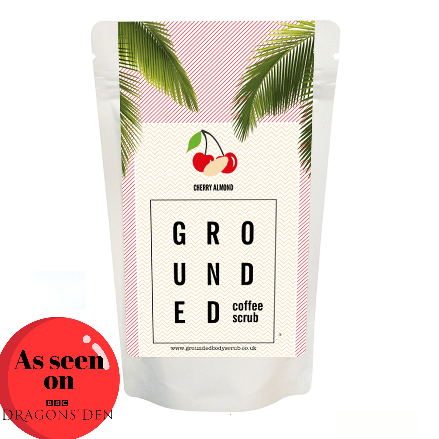 Grounded Body - Cherry Almond Coffee Body Exfoliating Scrub (200g)