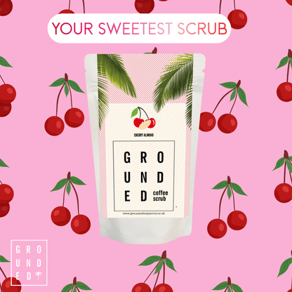 Grounded Body - Cherry Almond Coffee Body Exfoliating Scrub (200g)