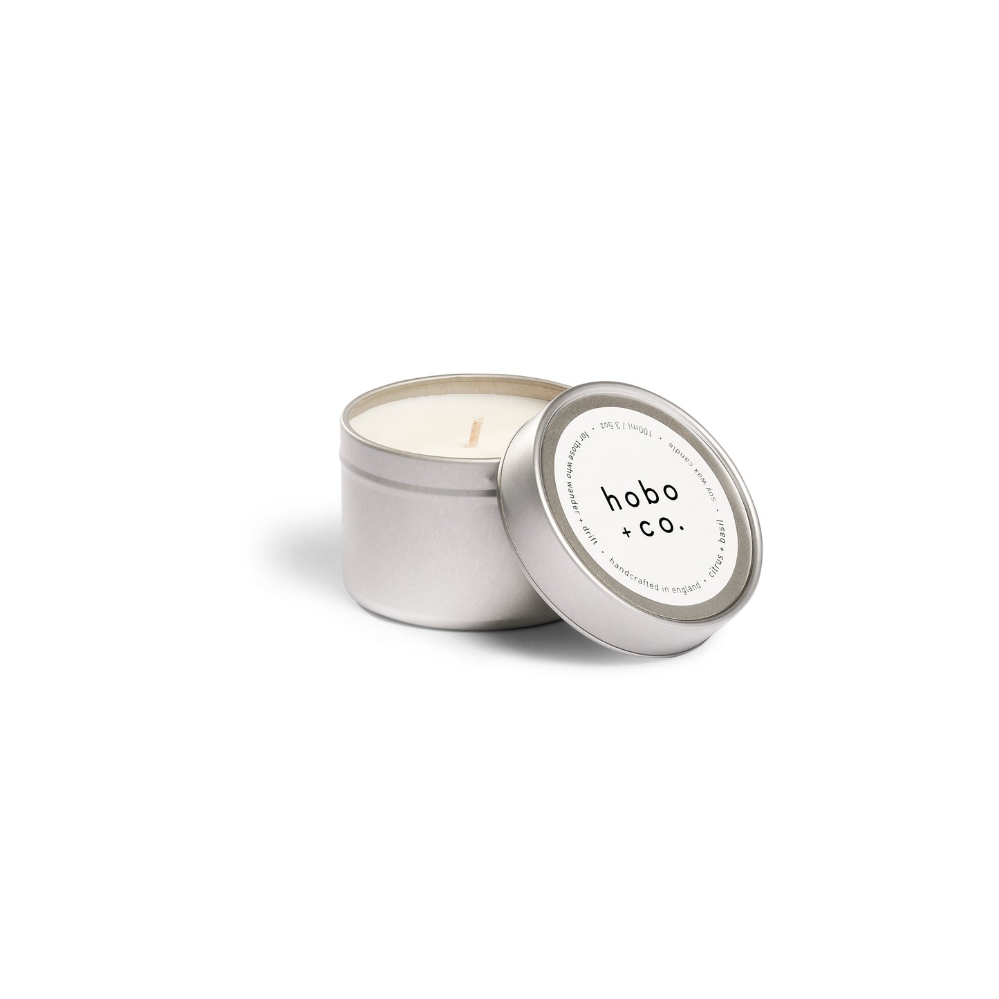 Hobo+Co - Travel Size Citrus and Basil Candle